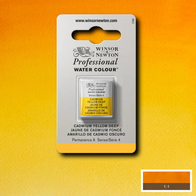 Cadmium Yellow Deep S4 Winsor &amp; Newton 1/2 Pan