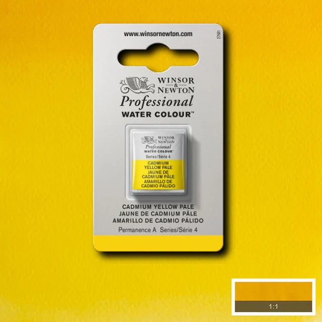 Cadmium Yellow Pale S4 Winsor &amp; Newton 1/2 Pan