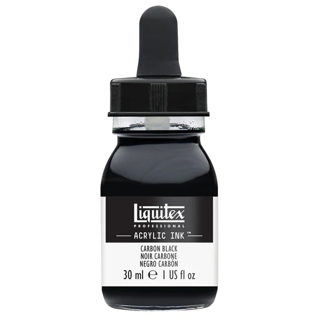 Carbon Black Liquitex Acrylic Ink 30ml