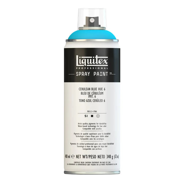 Cerulean Blue Hue 6 Liquitex Spray Paint 400ml Can