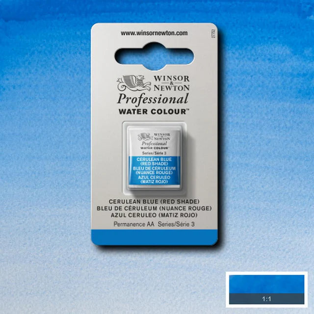 Cerulean Blue R/S S3 Winsor &amp; Newton 1/2 Pan
