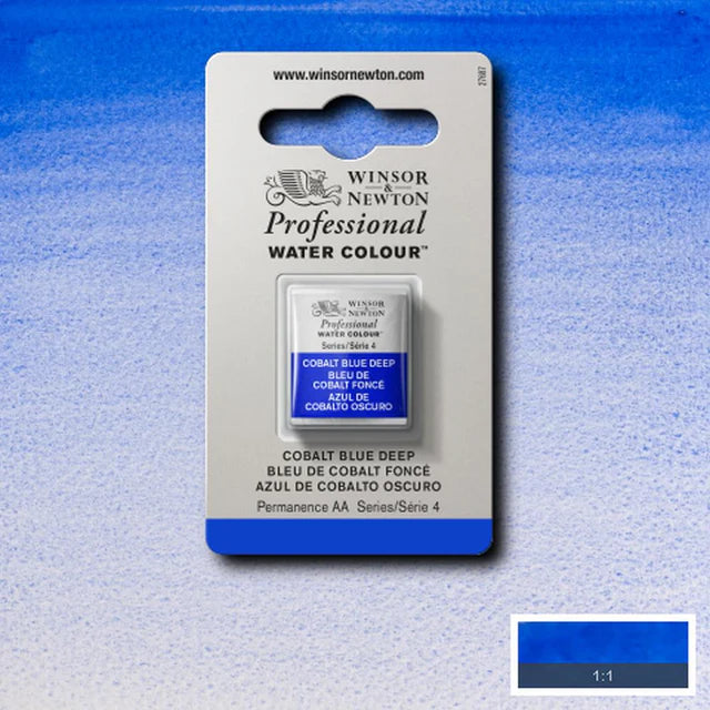 Cobalt Deep Blue S4 Winsor &amp; Newton 1/2 Pan