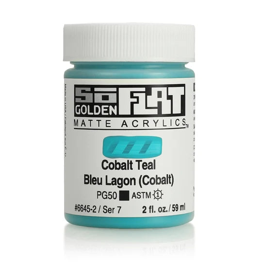 Cobalt Teal Golden So Flat