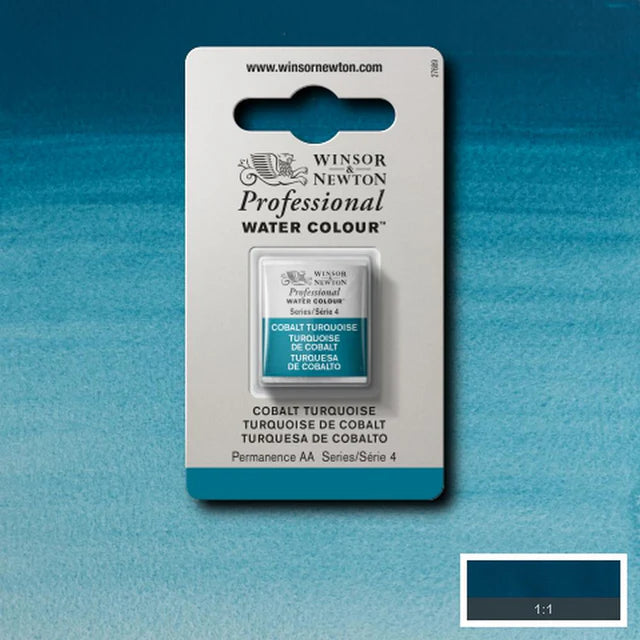 Cobalt Turquoise S4 Winsor &amp; Newton 1/2 Pan