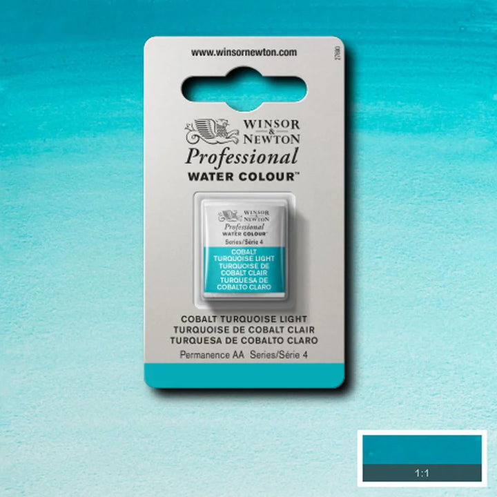 Cobalt Turquoise Light S4 Winsor &amp; Newton 1/2 Pan