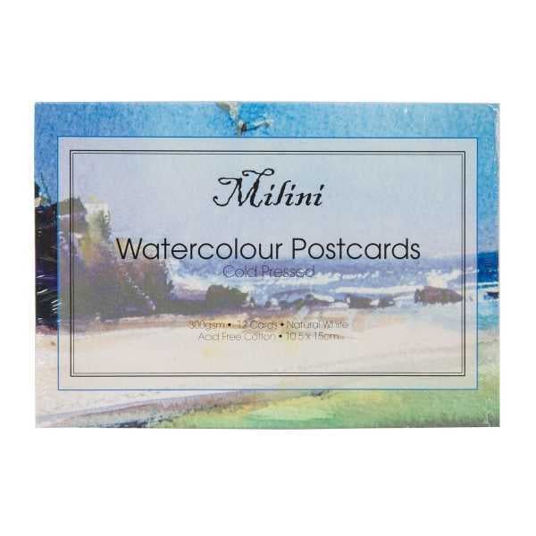 Milini Watercolour Postcards Hot Pressed