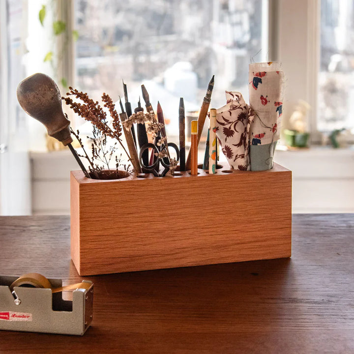 Desk Caddy Large in Oak