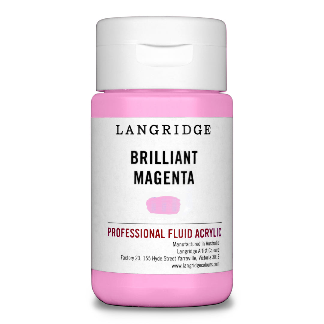 Brilliant Magenta Langridge Fluid Acrylic 125ml