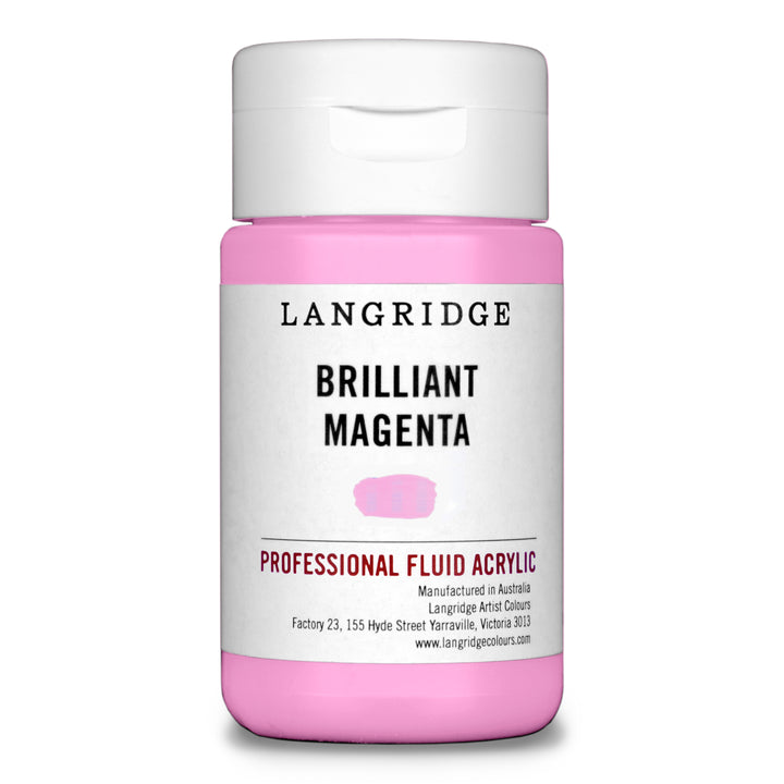 Brilliant Magenta Langridge Fluid Acrylic 125ml