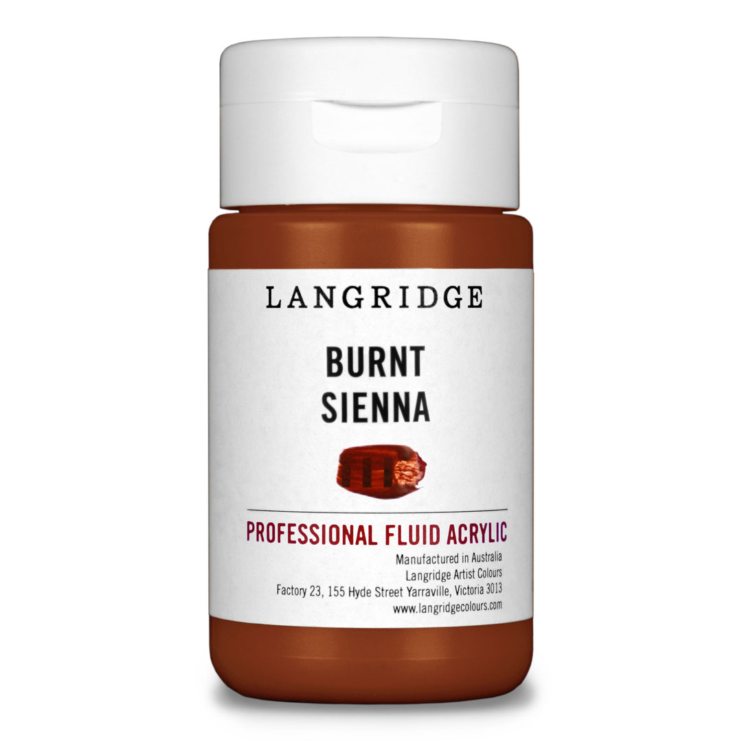 Burnt Sienna Langridge Fluid Acrylic 125ml