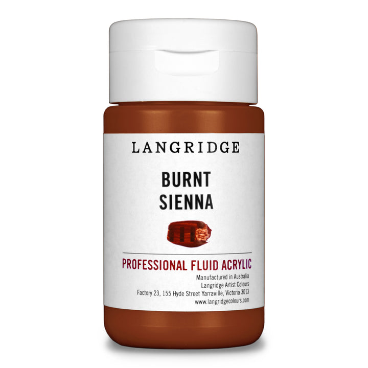 Burnt Sienna Langridge Fluid Acrylic 125ml