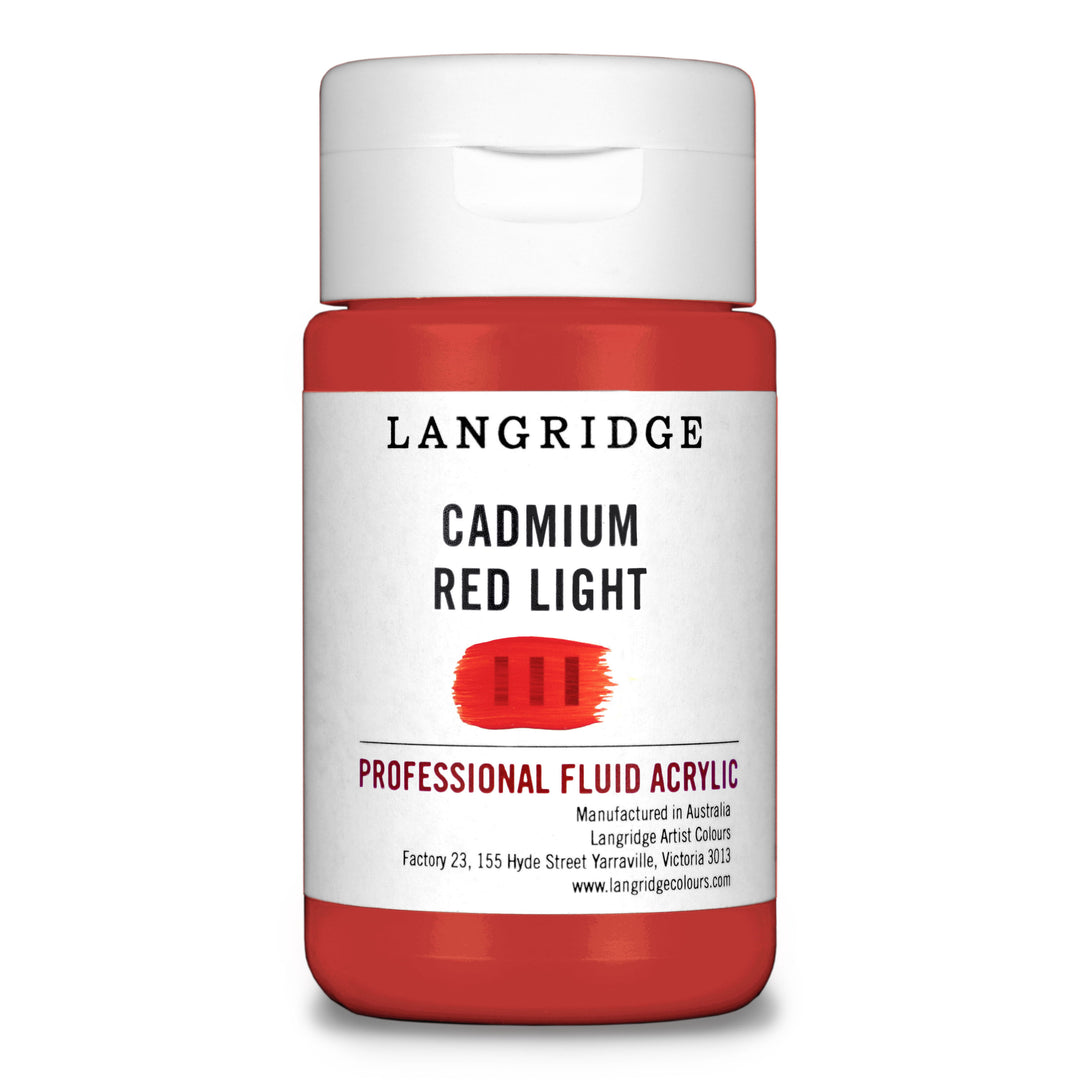 Cadmium Red Light Langridge Fluid Acrylic 125ml