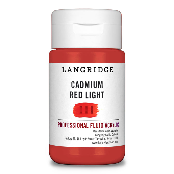 Cadmium Red Light Langridge Fluid Acrylic 125ml