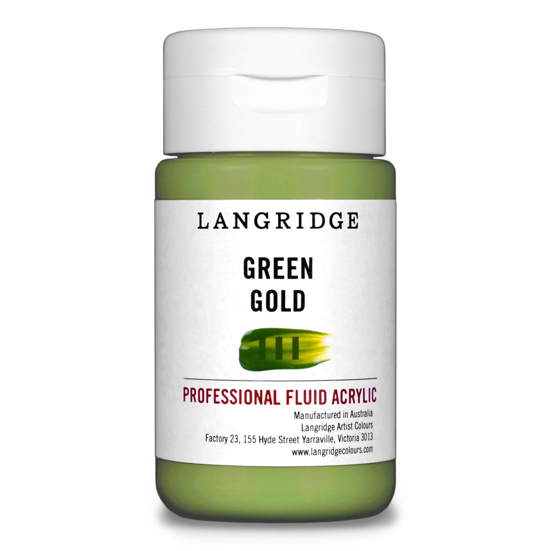 Green Gold Langridge Fluid Acrylic 125ml