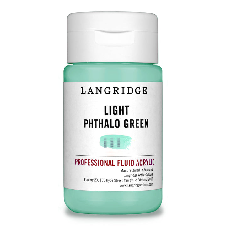 Light Phthalo Green Langridge Fluid Acrylic 125ml