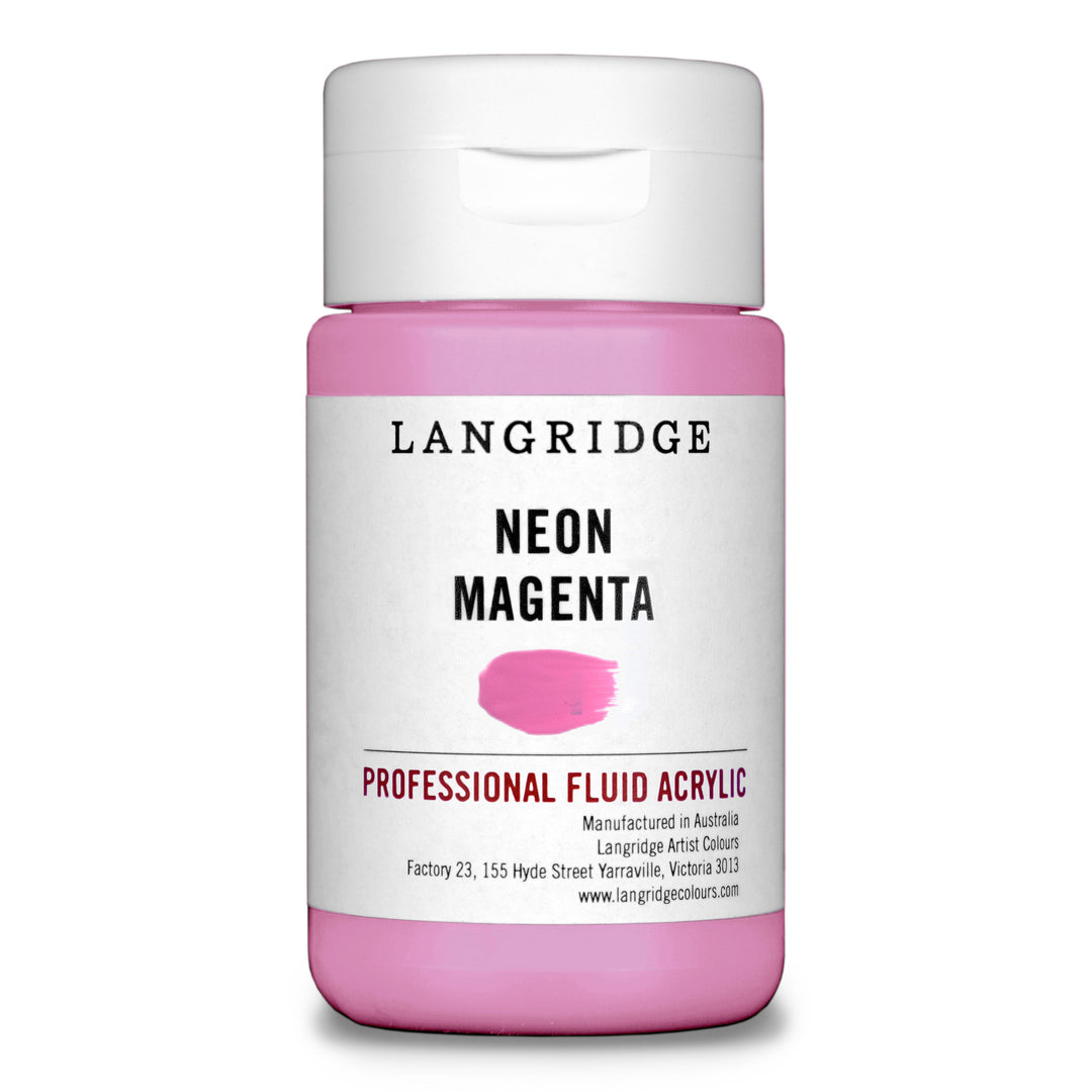 Neon Magenta Langridge Fluid Acrylic 125ml