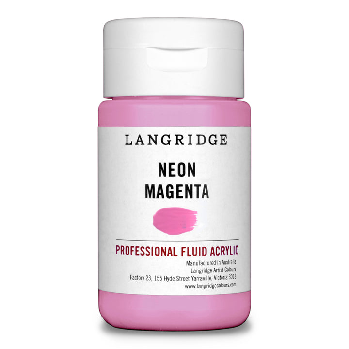 Neon Magenta Langridge Fluid Acrylic 125ml