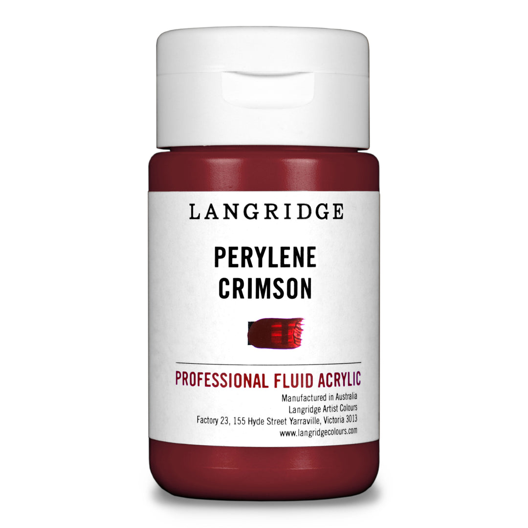 Perylene Crimson Langridge Fluid Acrylic 125ml