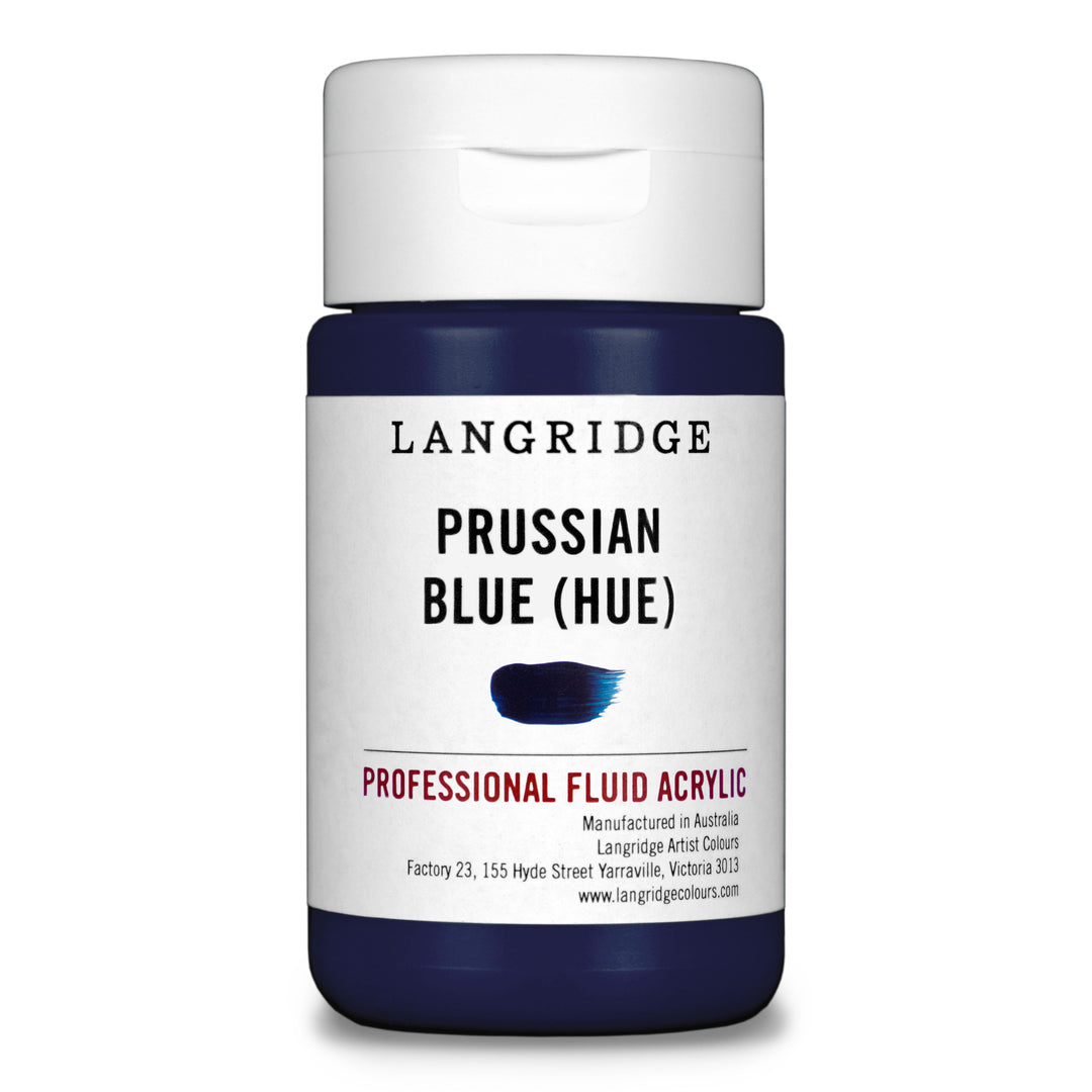 Prussian Blue Langridge Fluid Acrylic 125ml