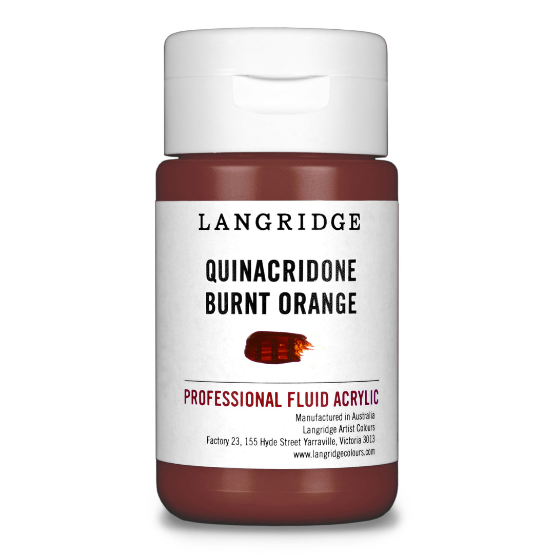 Quinacridone Burnt Orange Langridge Fluid Acrylic 125ml