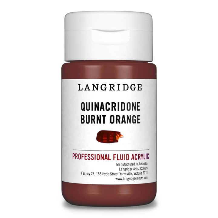 Quinacridone Burnt Orange Langridge Fluid Acrylic 125ml