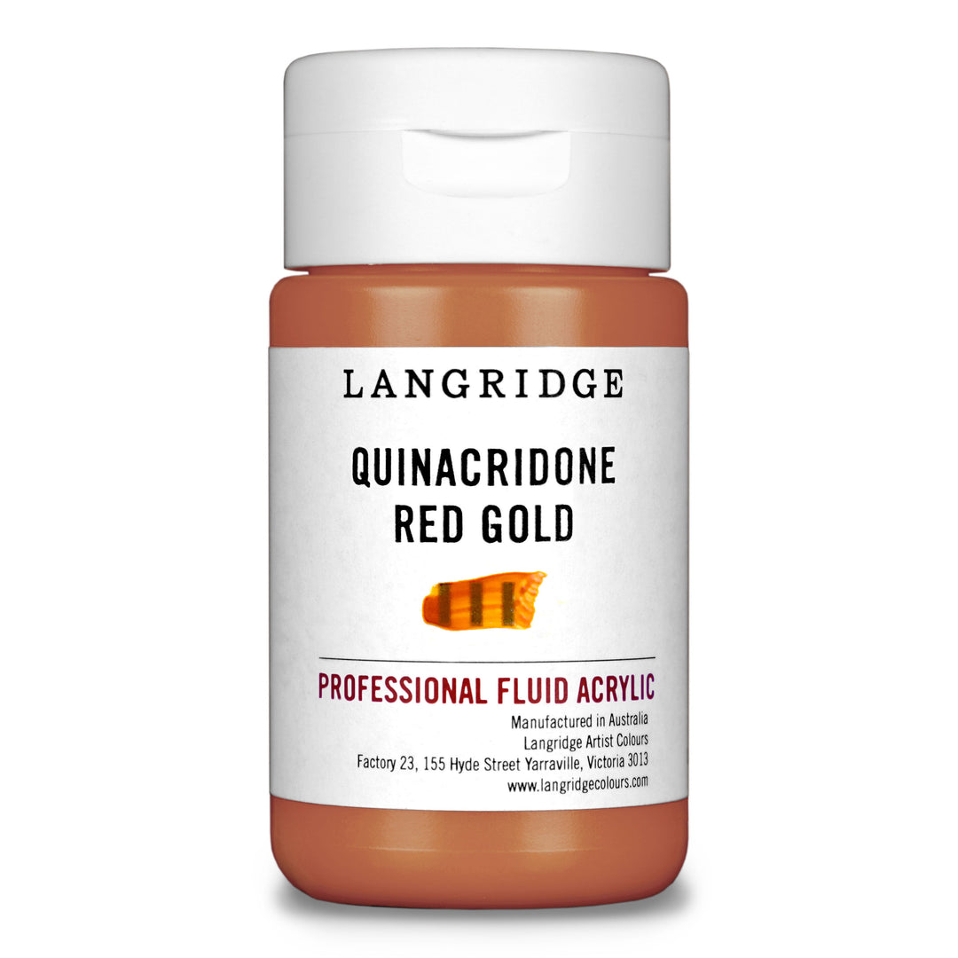 Quinacridone Red Gold Langridge Fluid Acrylic 125ml