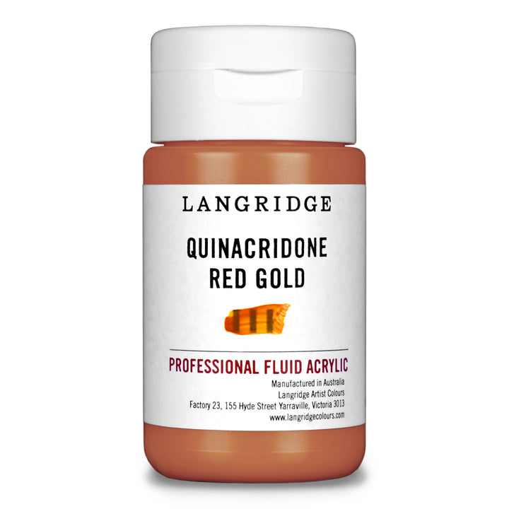 Quinacridone Red Gold Langridge Fluid Acrylic 125ml