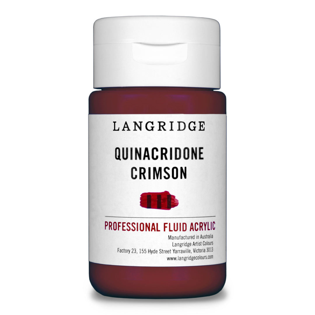 Quinacridone Crimson Langridge Fluid Acrylic 125ml