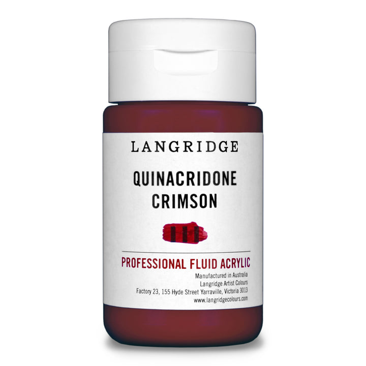 Quinacridone Crimson Langridge Fluid Acrylic 125ml