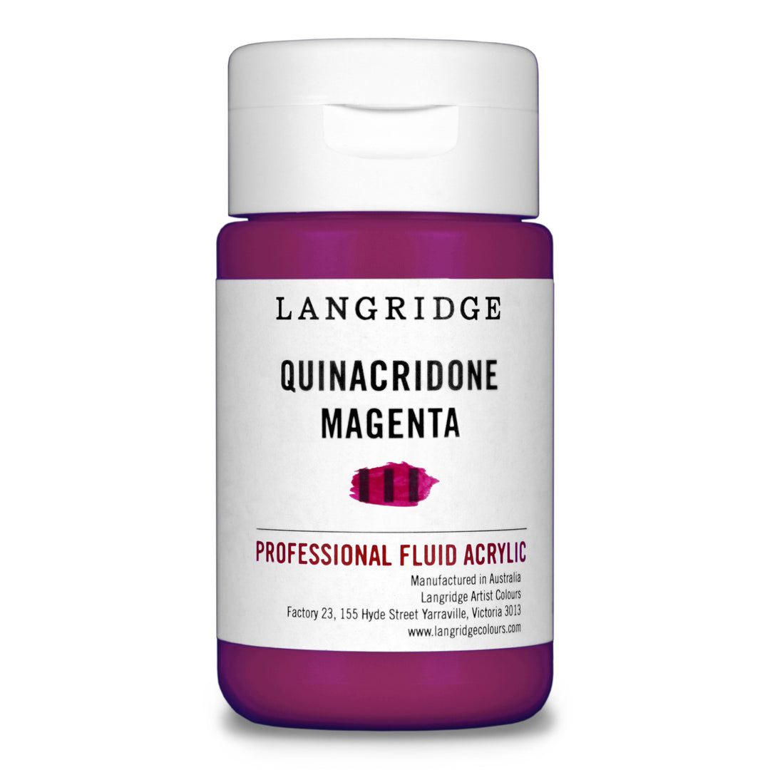 Quinacridone Magenta Langridge Fluid Acrylic 125ml