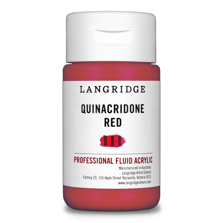Quinacridone Red Langridge Fluid Acrylic 125ml
