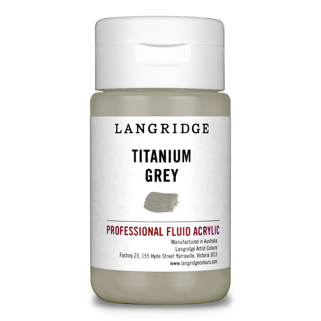 Titanium Grey Langridge Fluid Acrylic 125ml