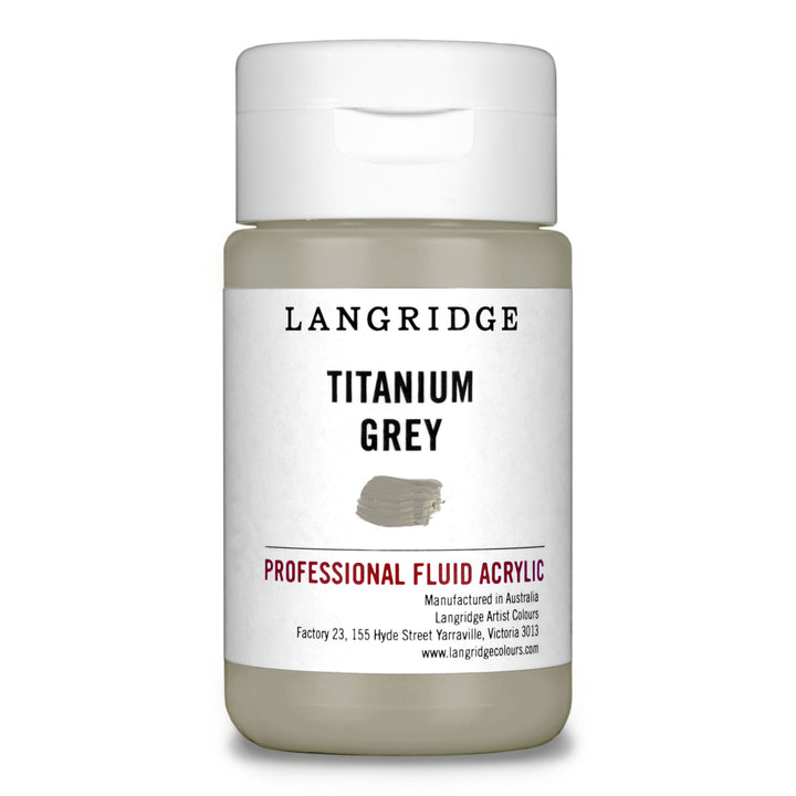 Titanium Grey Langridge Fluid Acrylic 125ml