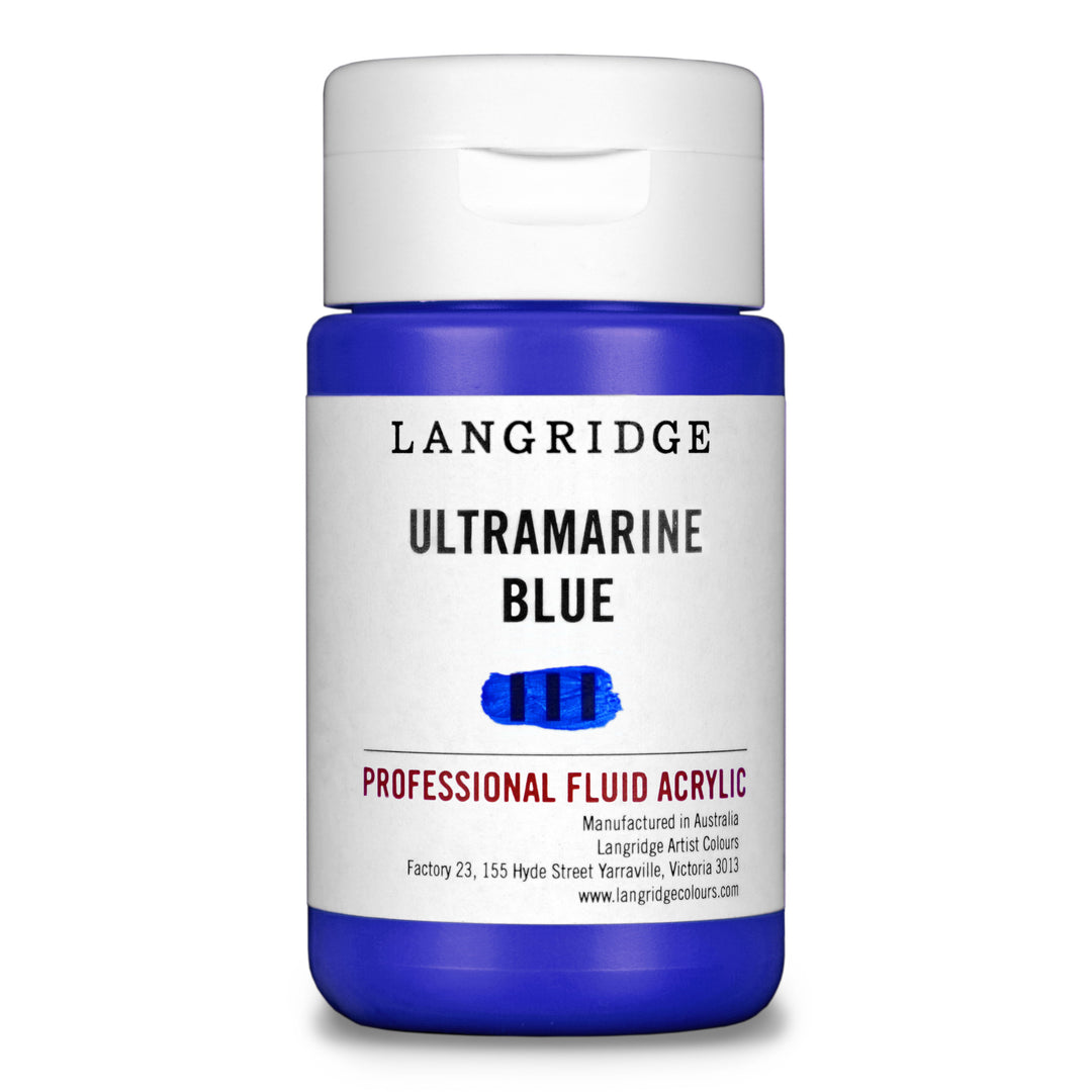Ultramarine Blue Langridge Fluid Acrylic 125ml