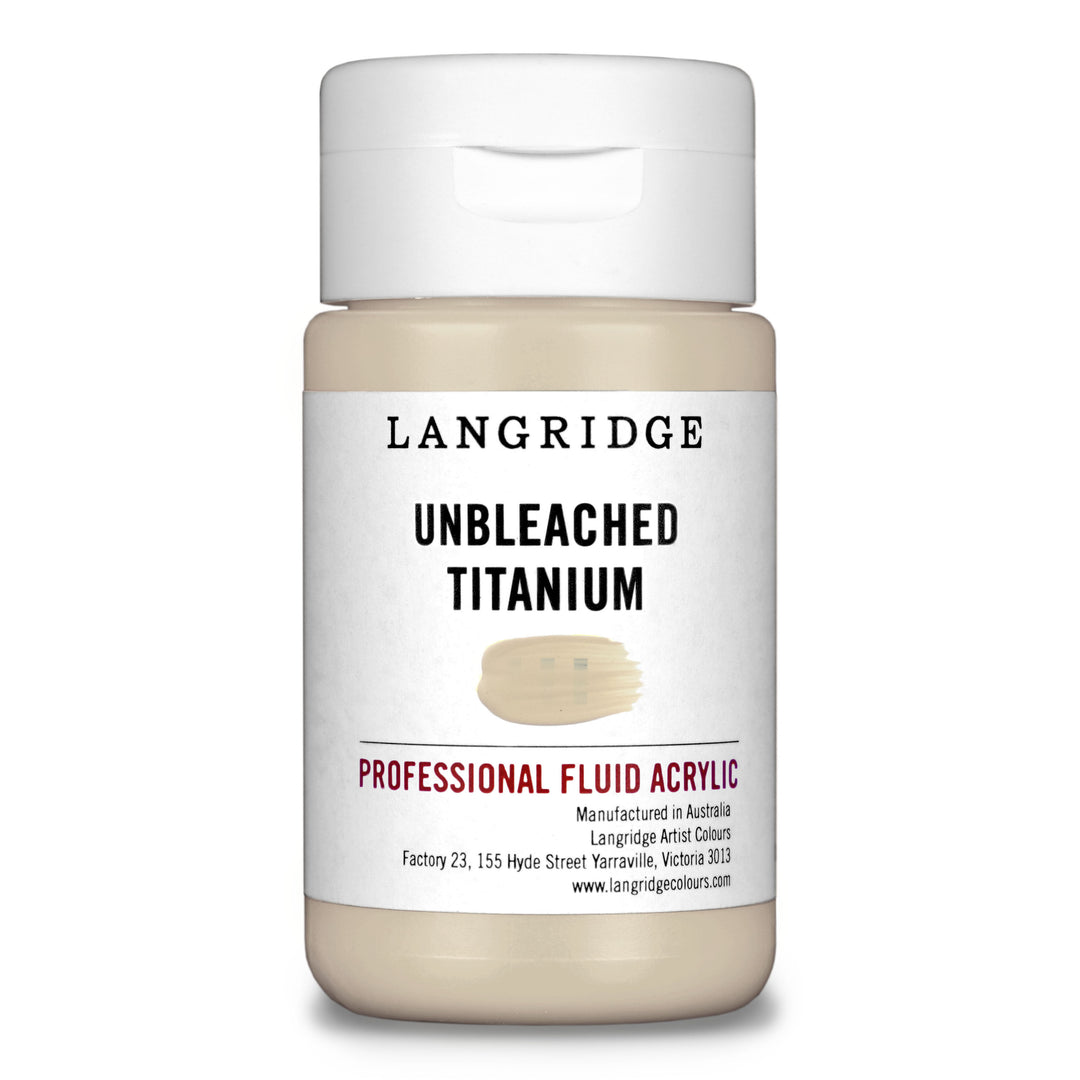 Unbleached Titanium Langridge Fluid Acrylic 125ml