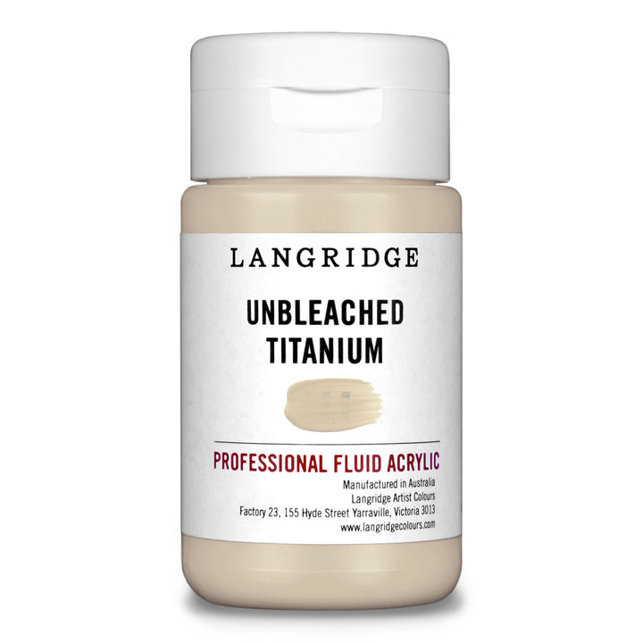 Unbleached Titanium Langridge Fluid Acrylic 125ml