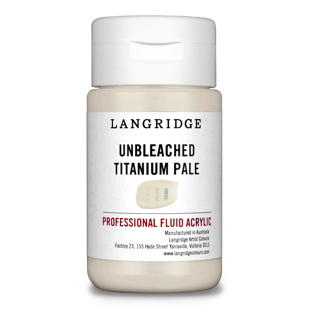 Unbleached Titanium Pale Langridge Fluid Acrylic 125ml
