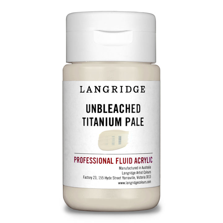 Unbleached Titanium Pale Langridge Fluid Acrylic 125ml