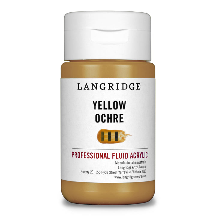 Yellow Ochre Langridge Fluid Acrylic 125ml