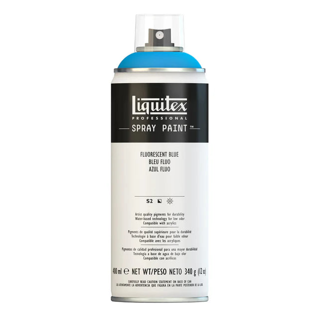 Flurorescent Blue Liquitex Spray Paint 400ml Can