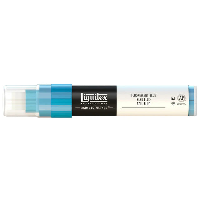 Fluro Blue Liquitex Marker Wide 15mm