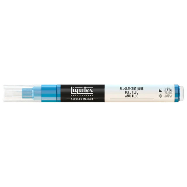 Fluro Blue Liquitex Marker Wide 15mm