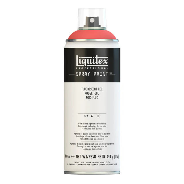Flurorescent Red Liquitex Spray Paint 400ml Can