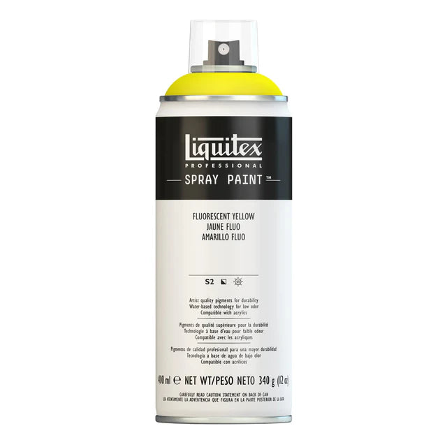 Flurorescent Yellow Liquitex Spray Paint 400ml Can