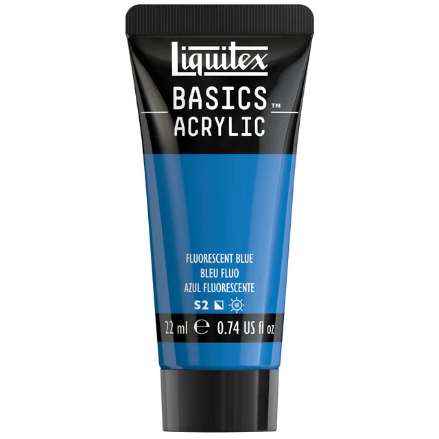 Fluro Blue Basics Acrylic 118ml