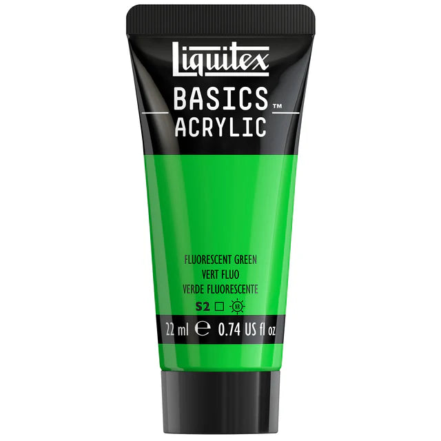 Fluro Green Basics Acrylic 118ml