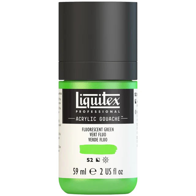 Fluro Green Acrylic Gouache liquitex 59ml