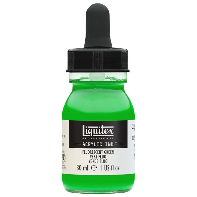 Fluro Green Liquitex Acrylic Ink 30ml