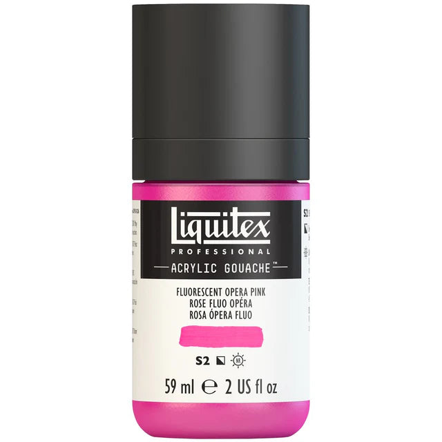 Fluro Opera Pink Acrylic Gouache liquitex 59ml