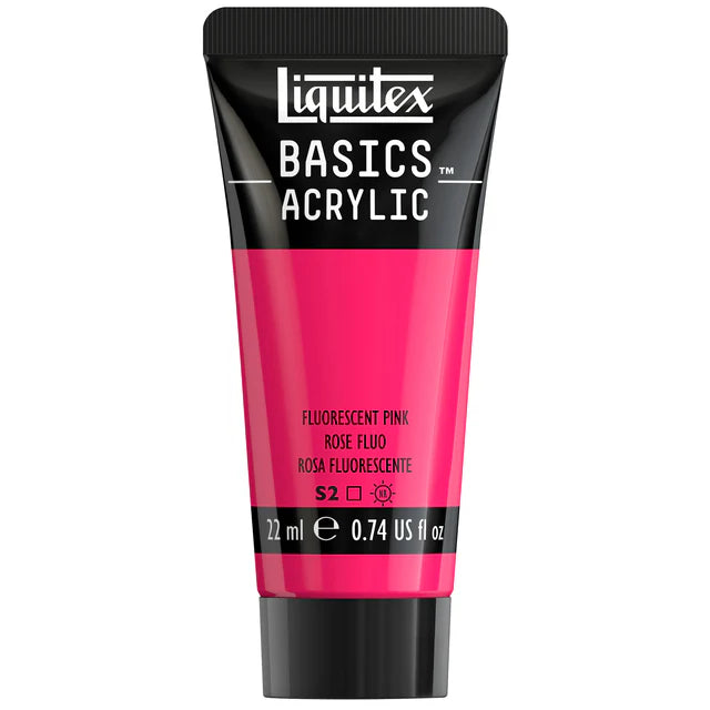 Fluro Pink Basics Acrylic 118ml